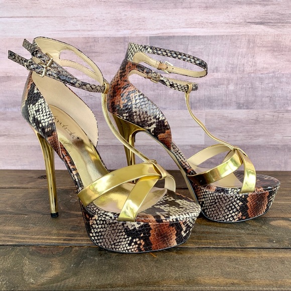 SHOEDAZZLE Jocasta Python Print Platform H… - Picture 10 of 16